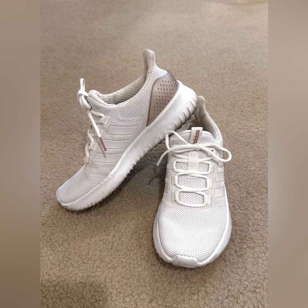 Adidas White Mesh Sneakers